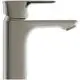 Ein moderner Wasserhahn von Ideal Standard in silberner Farbe mit einem schlichten, funktionalen Design und einem Auslauf.